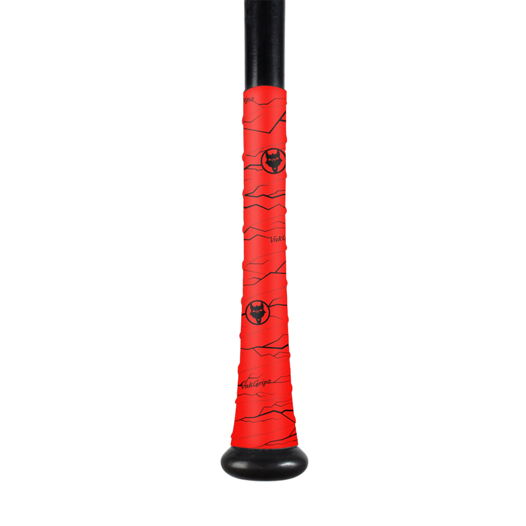 Pulse Red Bat Grip Tape with Black