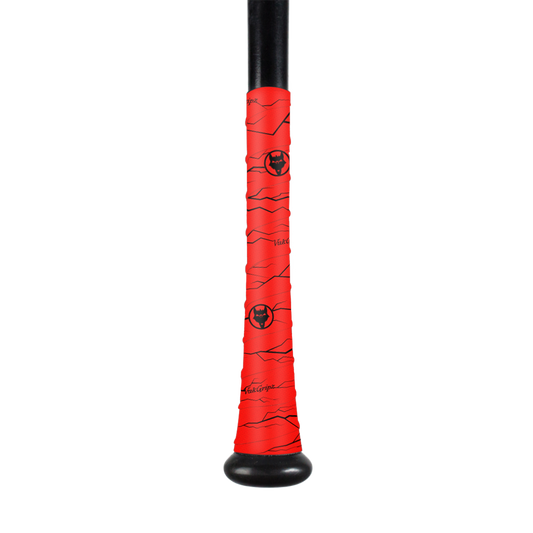 Pulse Red Bat Grip Tape with Black