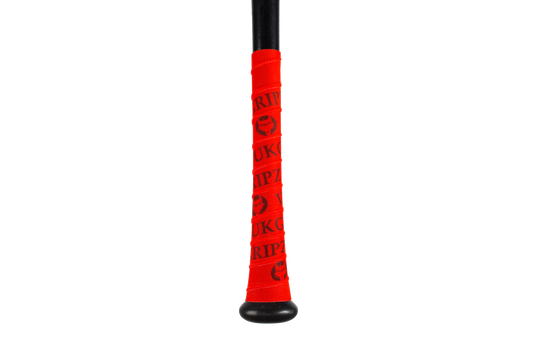 Red Bat Grip Tape with Black